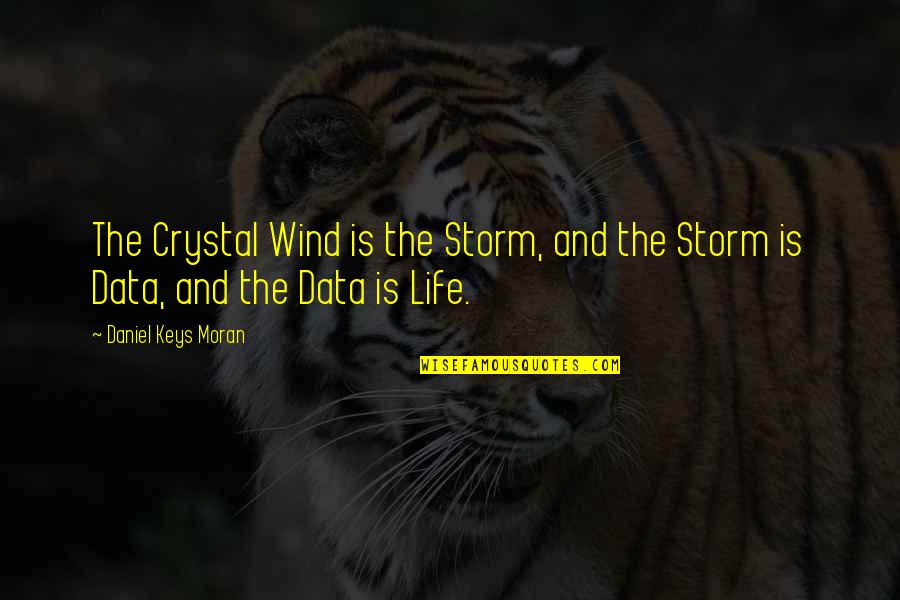 Katabolic Quotes By Daniel Keys Moran: The Crystal Wind is the Storm, and the