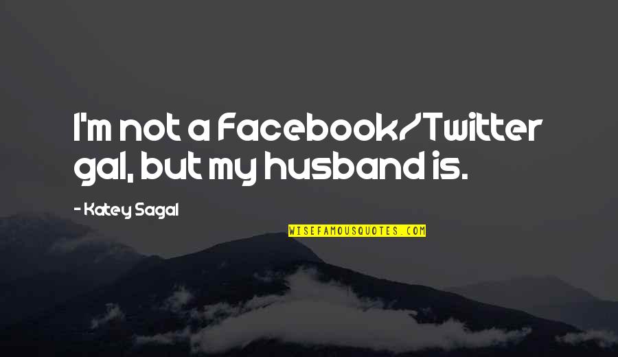 Katey Sagal Quotes By Katey Sagal: I'm not a Facebook/Twitter gal, but my husband