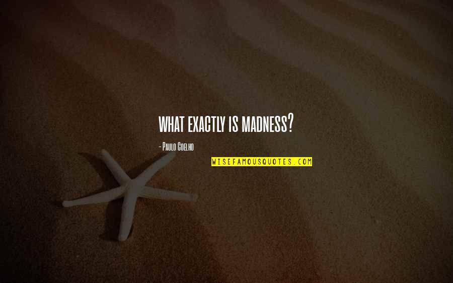 Kathanayagan Quotes By Paulo Coelho: what exactly is madness? Kathanayagan Quotes By Paulo Coelho: what exactly is madness?