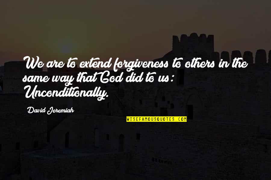 Kathem El Quotes By David Jeremiah: We are to extend forgiveness to others in Kathem El Quotes By David Jeremiah: We are to extend forgiveness to others in