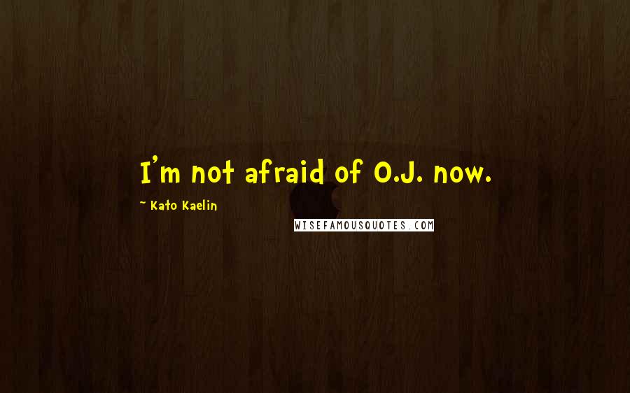 Kato Kaelin quotes: I'm not afraid of O.J. now.