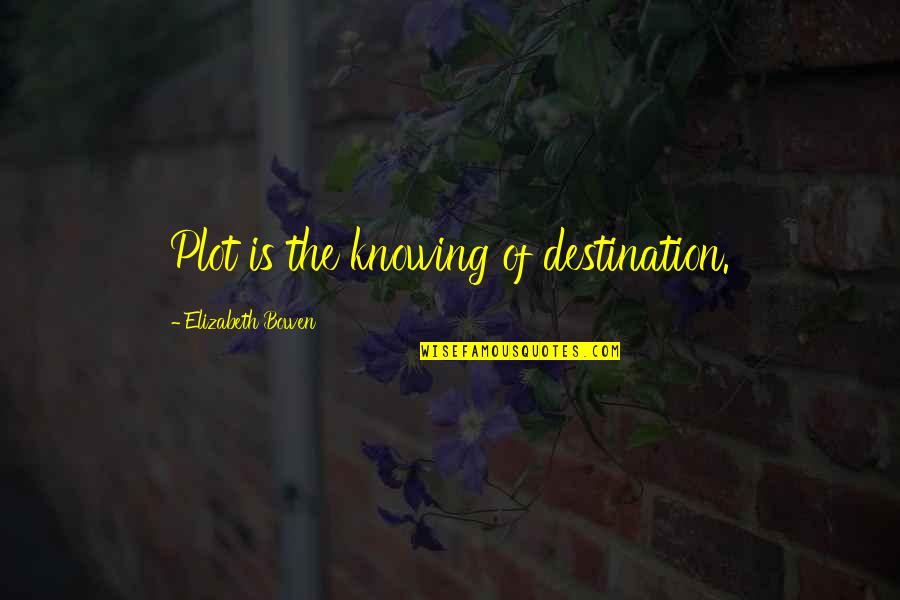 Katrantzou Quotes By Elizabeth Bowen: Plot is the knowing of destination.