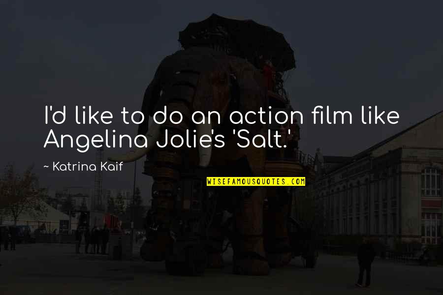 Katrina Quotes By Katrina Kaif: I'd like to do an action film like