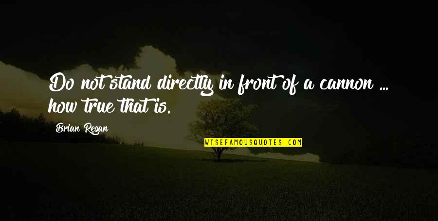 Katsuyuki Sumisawa Quotes By Brian Regan: Do not stand directly in front of a