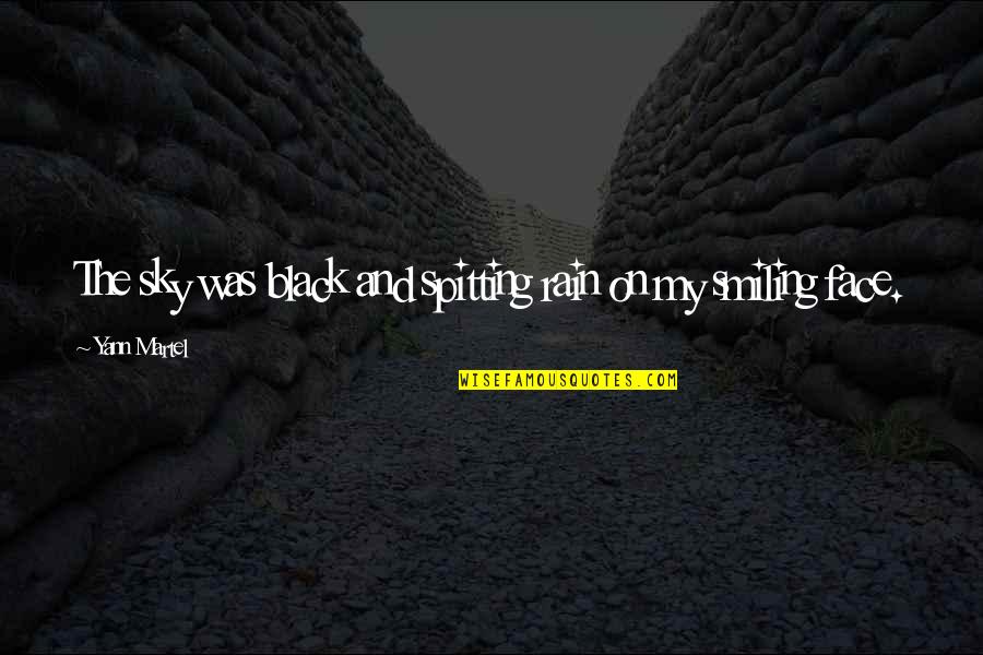 Kattner Coal Quotes By Yann Martel: The sky was black and spitting rain on