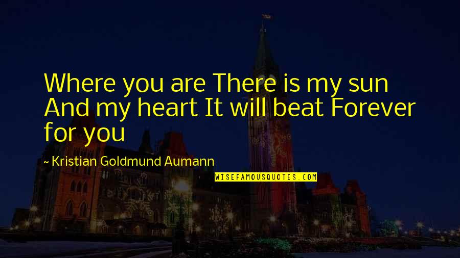 Katydid Candy Quotes By Kristian Goldmund Aumann: Where you are There is my sun And Katydid Candy Quotes By Kristian Goldmund Aumann: Where you are There is my sun And