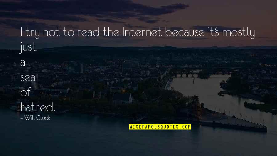 Kaubamaja Kinkekaart Quotes By Will Gluck: I try not to read the Internet because