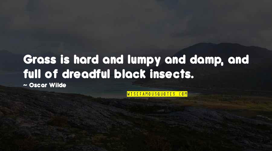 Kaydee Numbere Quotes By Oscar Wilde: Grass is hard and lumpy and damp, and