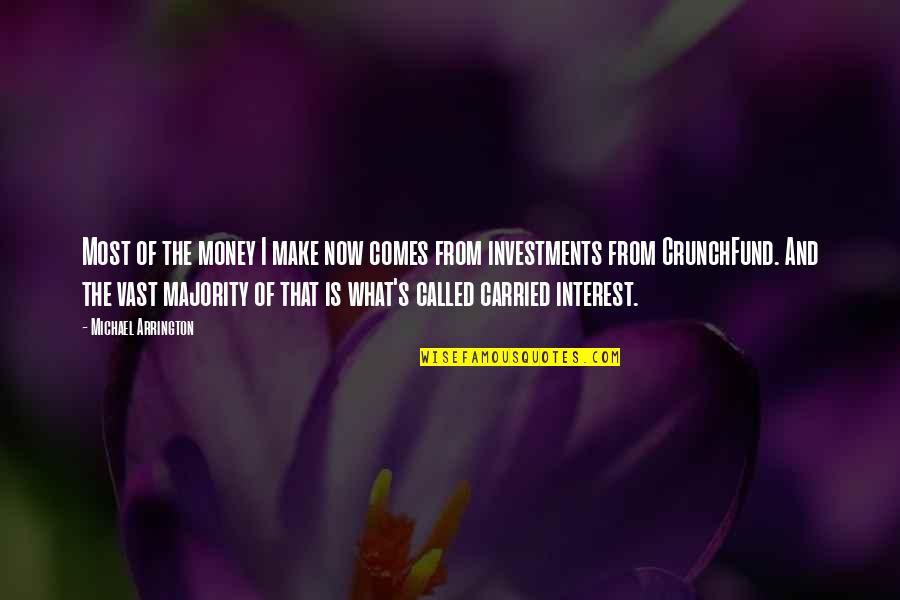 Kazancioglu K M R Quotes By Michael Arrington: Most of the money I make now comes Kazancioglu K M R Quotes By Michael Arrington: Most of the money I make now comes