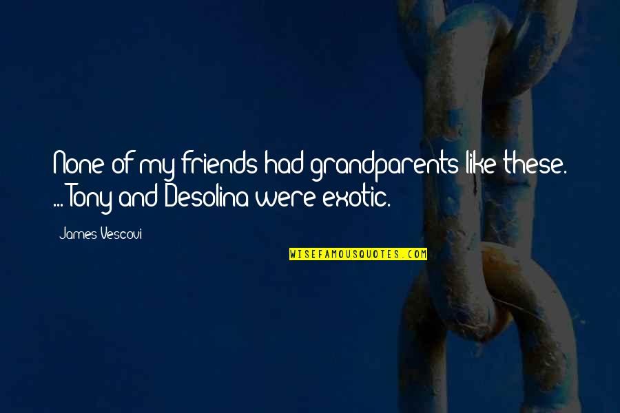 Kazungu Matano Quotes By James Vescovi: None of my friends had grandparents like these.