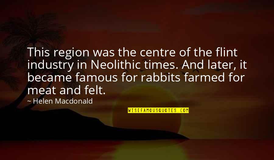 Kealan Jones Quotes By Helen Macdonald: This region was the centre of the flint