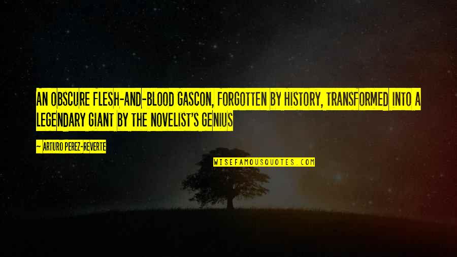 Keara Nelson Quotes By Arturo Perez-Reverte: An obscure flesh-and-blood Gascon, forgotten by History, transformed Keara Nelson Quotes By Arturo Perez-Reverte: An obscure flesh-and-blood Gascon, forgotten by History, transformed