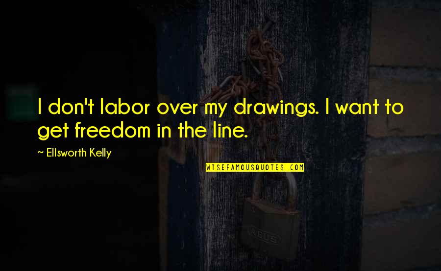 Keays V Quotes By Ellsworth Kelly: I don't labor over my drawings. I want Keays V Quotes By Ellsworth Kelly: I don't labor over my drawings. I want