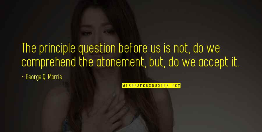 Kecambah Vitaline Quotes By George Q. Morris: The principle question before us is not, do Kecambah Vitaline Quotes By George Q. Morris: The principle question before us is not, do