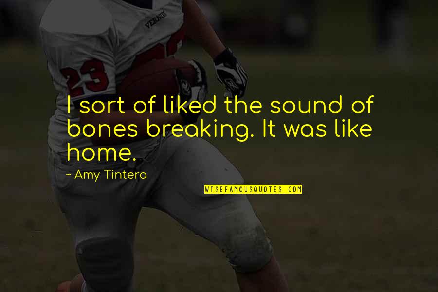 Kecenderungan Ekonomi Quotes By Amy Tintera: I sort of liked the sound of bones