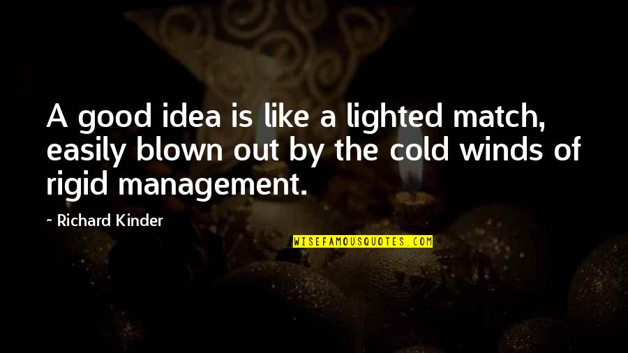 Kederi Za Quotes By Richard Kinder: A good idea is like a lighted match, Kederi Za Quotes By Richard Kinder: A good idea is like a lighted match,