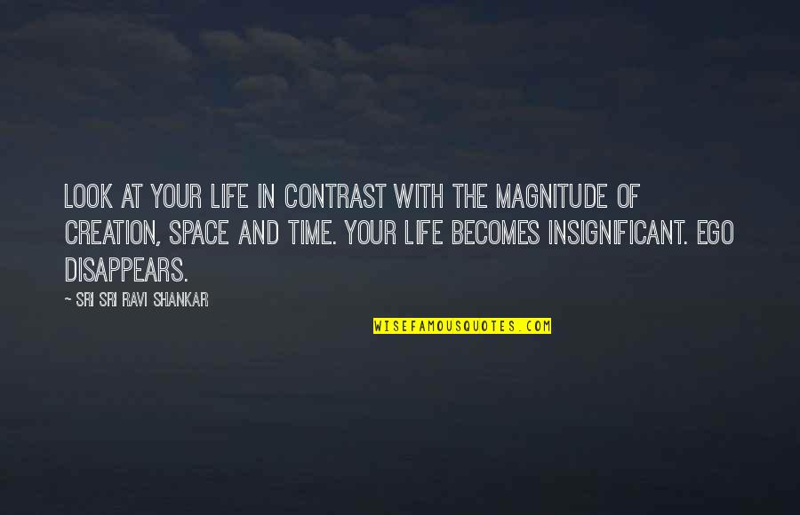Kedves Quotes By Sri Sri Ravi Shankar: Look at your life in contrast with the Kedves Quotes By Sri Sri Ravi Shankar: Look at your life in contrast with the