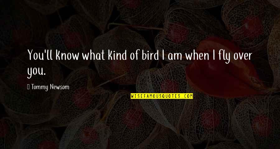 Keep Me Interested Quotes By Tommy Newsom: You'll know what kind of bird I am Keep Me Interested Quotes By Tommy Newsom: You'll know what kind of bird I am