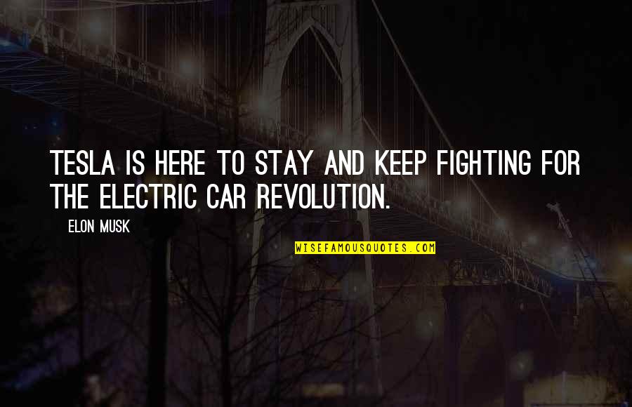 Keep On Fighting Quotes By Elon Musk: Tesla is here to stay and keep fighting