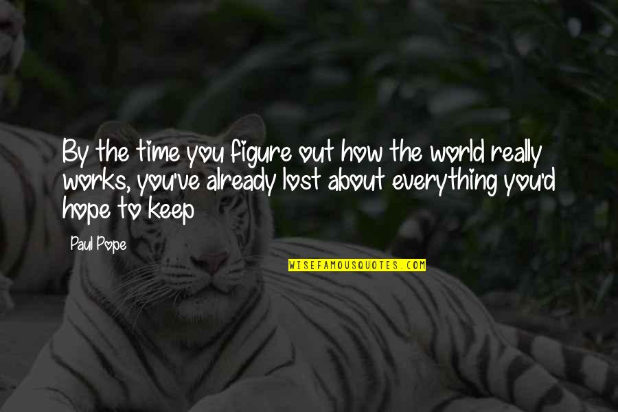 Keep Up Hope Quotes By Paul Pope: By the time you figure out how the