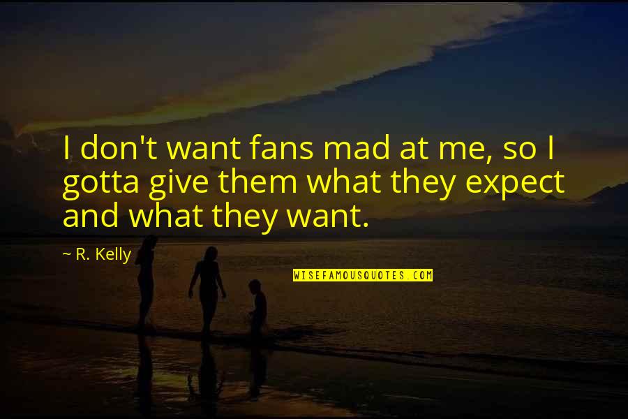 Keep Your Mystery Quotes By R. Kelly: I don't want fans mad at me, so