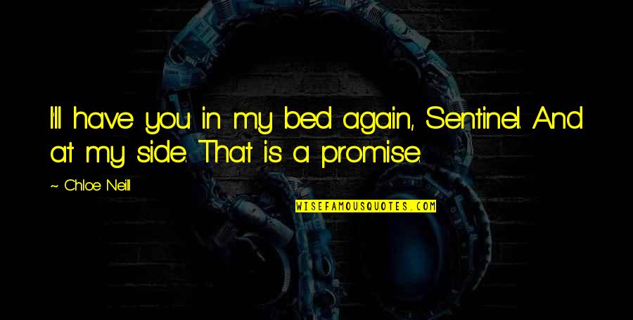 Keidi Awadu Quotes By Chloe Neill: I'll have you in my bed again, Sentinel.