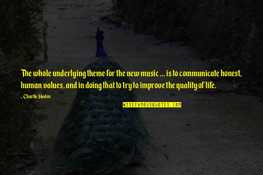 Keigan Kennels Quotes By Charlie Haden: The whole underlying theme for the new music