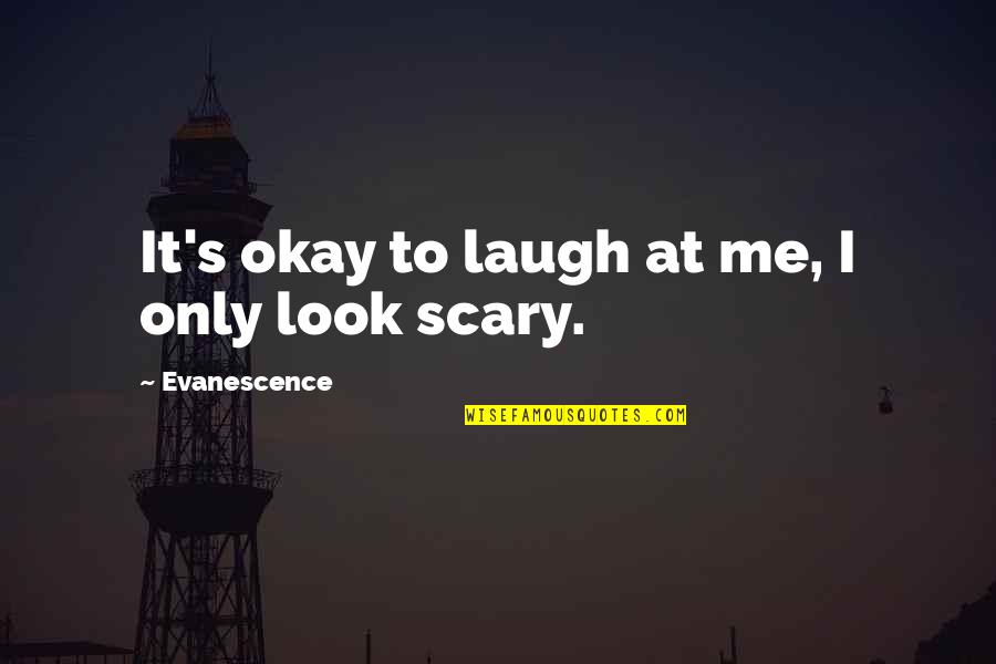 Keigan Kennels Quotes By Evanescence: It's okay to laugh at me, I only