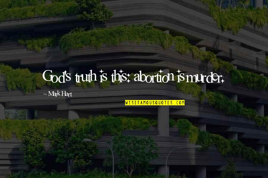 Kekeliruan Kbbi Quotes By Mark Hart: God's truth is this: abortion is murder. Kekeliruan Kbbi Quotes By Mark Hart: God's truth is this: abortion is murder.