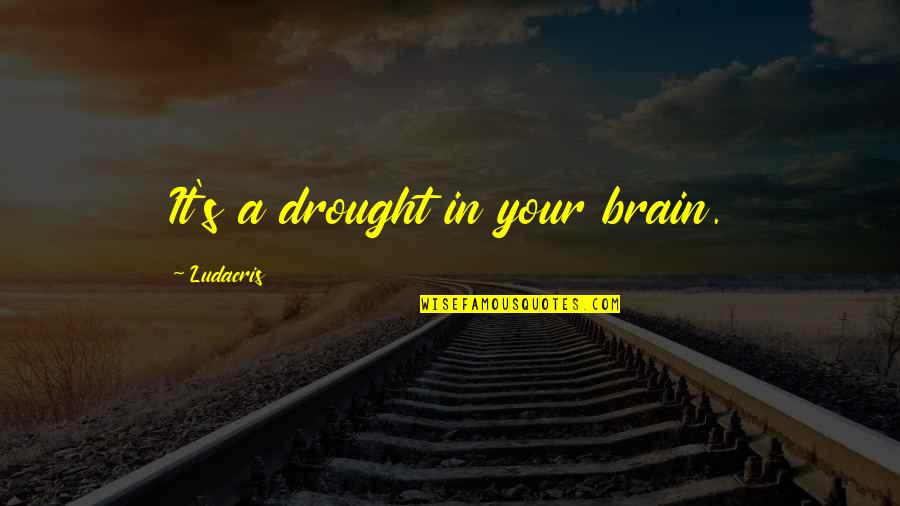 Kelimenin Ingilizcesi Quotes By Ludacris: It's a drought in your brain. Kelimenin Ingilizcesi Quotes By Ludacris: It's a drought in your brain.