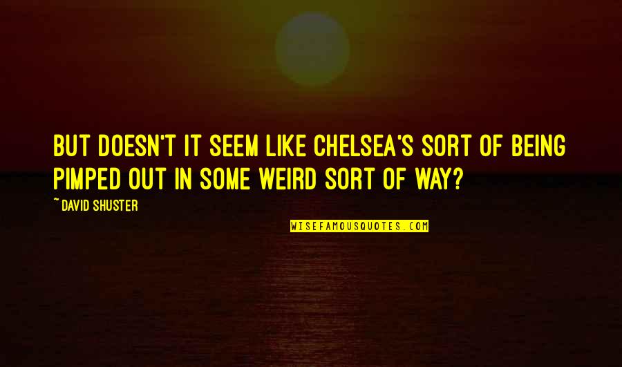 Kellan Grady Quotes By David Shuster: But doesn't it seem like Chelsea's sort of Kellan Grady Quotes By David Shuster: But doesn't it seem like Chelsea's sort of