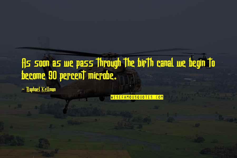 Kellman Quotes By Raphael Kellman: As soon as we pass through the birth