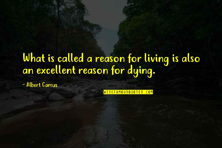 Keloid Quotes By Albert Camus: What is called a reason for living is