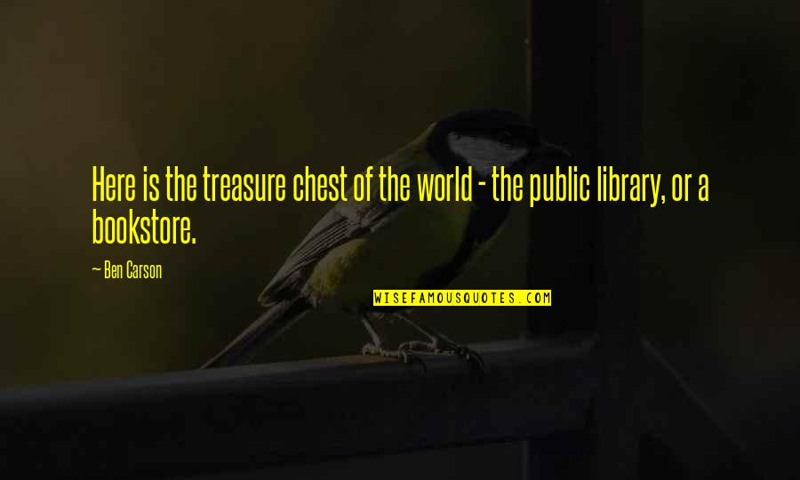 Keltz Jonathan Quotes By Ben Carson: Here is the treasure chest of the world
