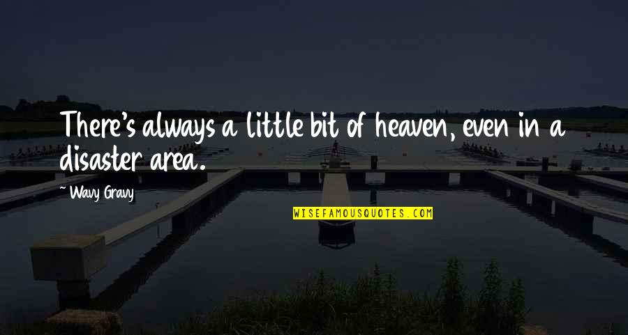 Kelush Quotes By Wavy Gravy: There's always a little bit of heaven, even