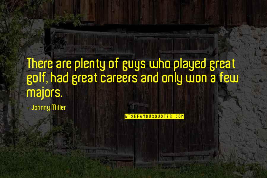 Kemapanan Adalah Quotes By Johnny Miller: There are plenty of guys who played great Kemapanan Adalah Quotes By Johnny Miller: There are plenty of guys who played great