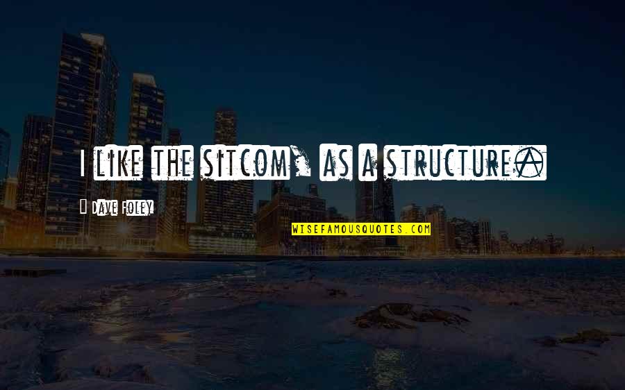 Kendime D S Nceler Quotes By Dave Foley: I like the sitcom, as a structure.