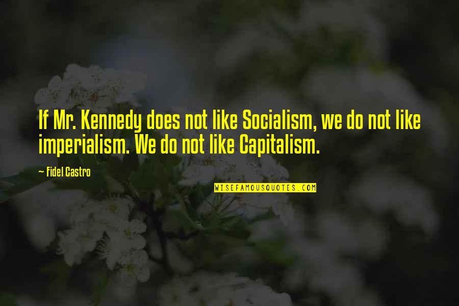 Kennedy Castro Quotes By Fidel Castro: If Mr. Kennedy does not like Socialism, we Kennedy Castro Quotes By Fidel Castro: If Mr. Kennedy does not like Socialism, we
