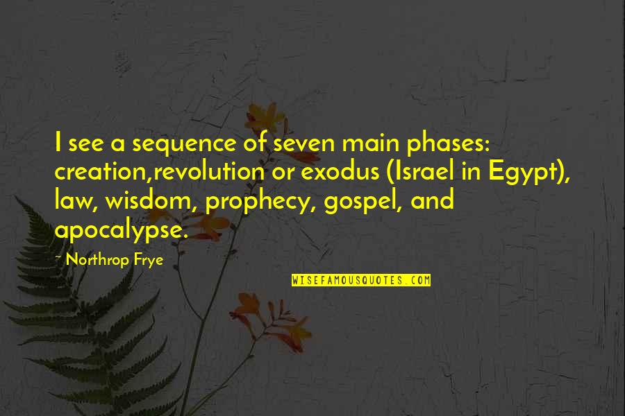 Kenneth Goldsmith Quotes By Northrop Frye: I see a sequence of seven main phases: