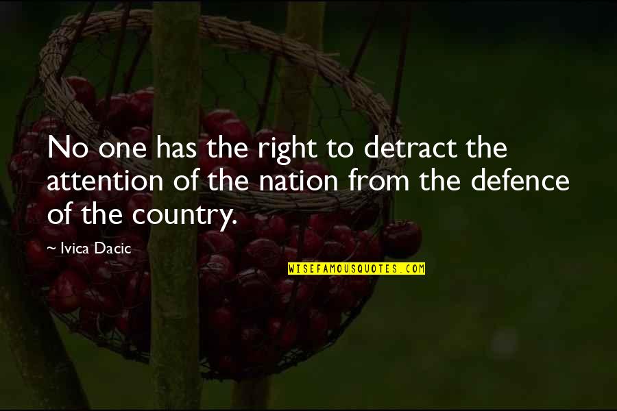 Kenneth K Mwenda Quotes By Ivica Dacic: No one has the right to detract the