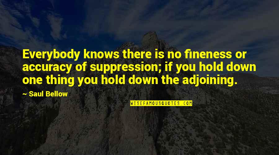 Kenny Loggins Gta Quotes By Saul Bellow: Everybody knows there is no fineness or accuracy