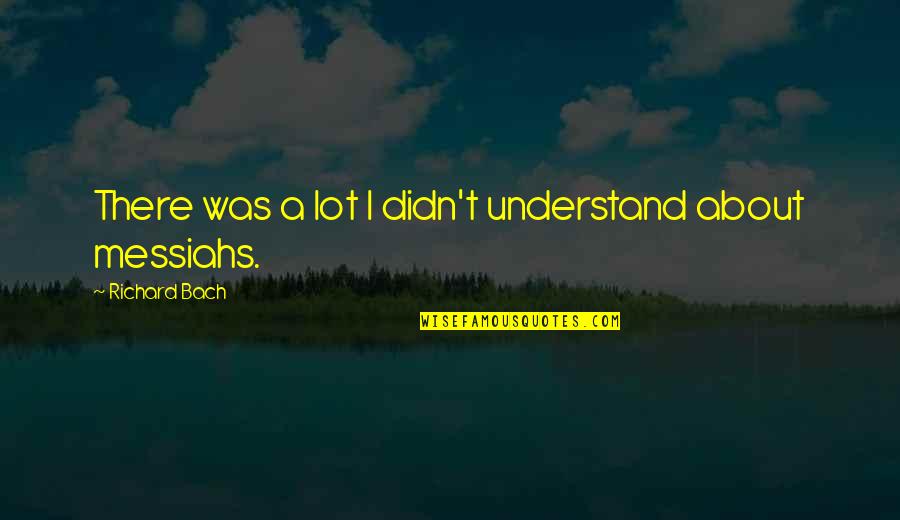 Kenyan Independence Quotes By Richard Bach: There was a lot I didn't understand about