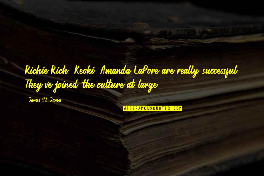 Keoki Quotes By James St. James: Richie Rich, Keoki, Amanda LaPore are really successful.