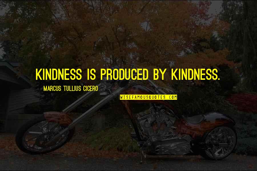 Kepingan Aluminium Quotes By Marcus Tullius Cicero: Kindness is produced by kindness.