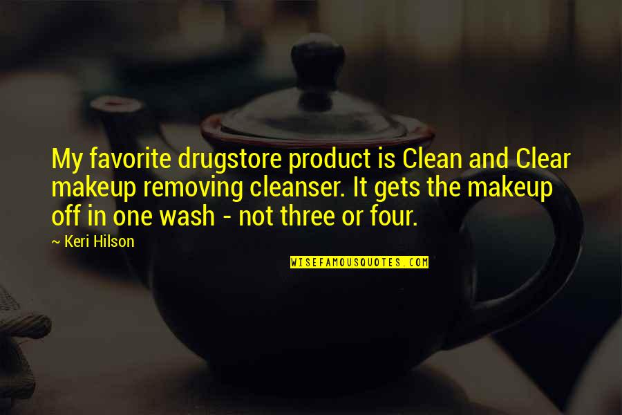 Keri's Quotes By Keri Hilson: My favorite drugstore product is Clean and Clear