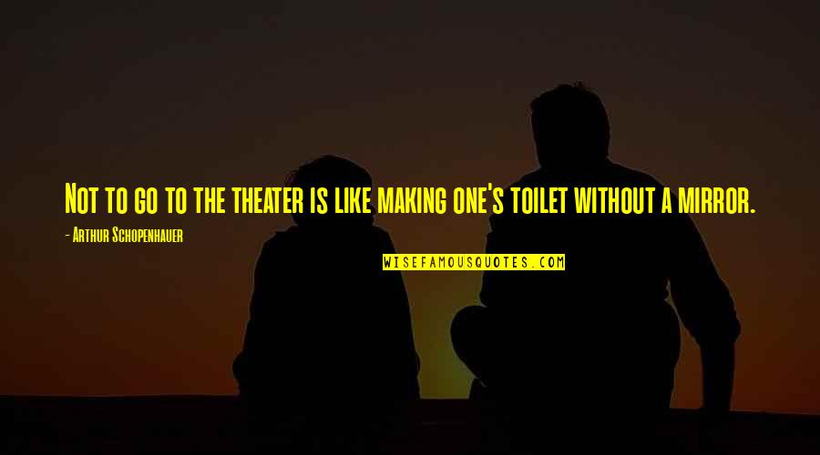 Kerplunk Board Quotes By Arthur Schopenhauer: Not to go to the theater is like Kerplunk Board Quotes By Arthur Schopenhauer: Not to go to the theater is like