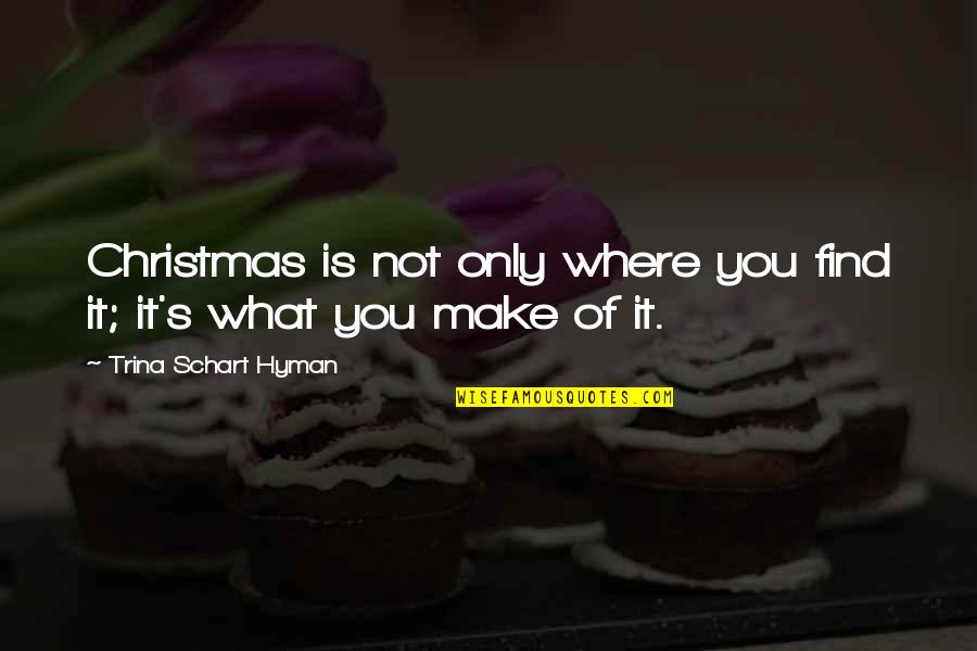 Kerrianne Cox Quotes By Trina Schart Hyman: Christmas is not only where you find it; Kerrianne Cox Quotes By Trina Schart Hyman: Christmas is not only where you find it;