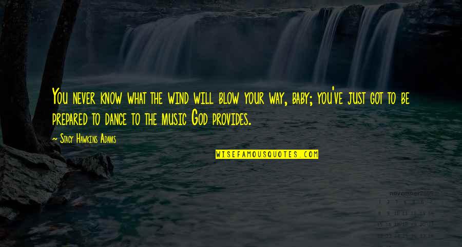 Kerrogee Quotes By Stacy Hawkins Adams: You never know what the wind will blow Kerrogee Quotes By Stacy Hawkins Adams: You never know what the wind will blow