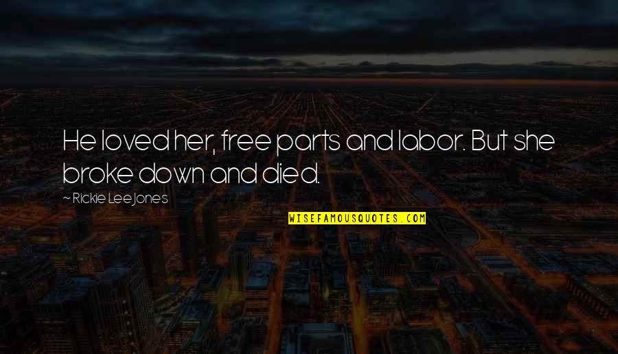 Kesanli Pic Tayir Quotes By Rickie Lee Jones: He loved her, free parts and labor. But Kesanli Pic Tayir Quotes By Rickie Lee Jones: He loved her, free parts and labor. But