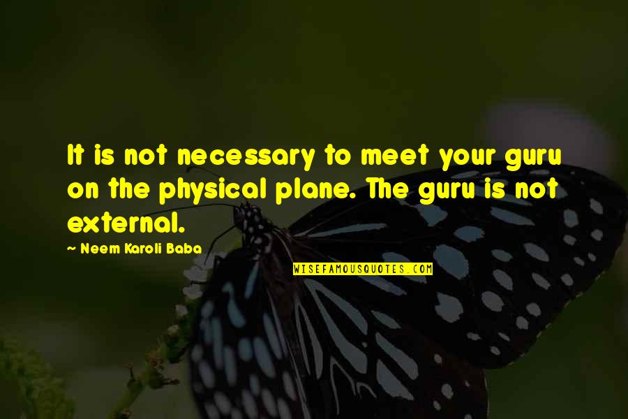 Keserovic Cetnici Quotes By Neem Karoli Baba: It is not necessary to meet your guru